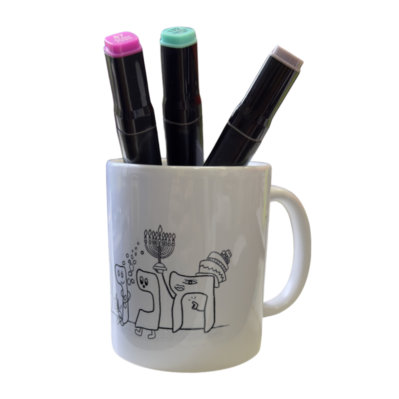 Taza de Jánuca para Pintar MEF